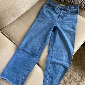 Madewell Slim Wide Leg Crop Jeans